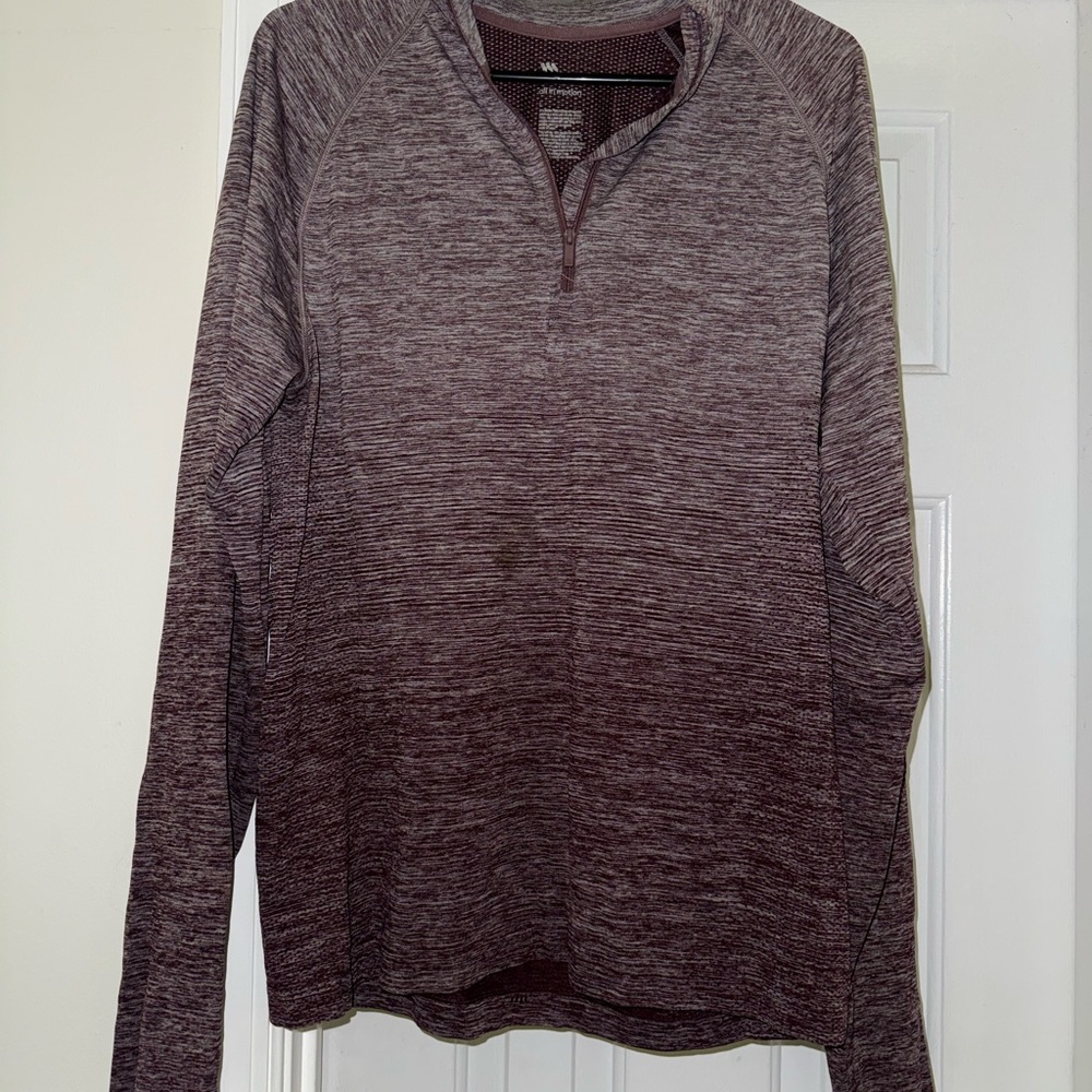 all in motion Heathered Plum Quarter-Zip Pullover